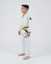 Cargar imagen en el visor de la galería, Kimono BJJ (Gi) Kingz Kore Youth 2.0. Blanco con cinturón blanco