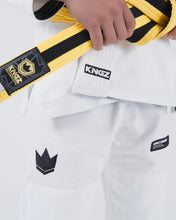 Cargar imagen en el visor de la galería, Kimono BJJ (Gi) Kingz Kore Youth 2.0. Blanco con cinturón blanco