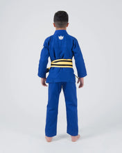 Cargar imagen en el visor de la galería, Kimono BJJ (Gi) Kingz Kore Youth 2.0. Azul con cinturón blanco