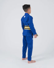 Cargar imagen en el visor de la galería, Kimono BJJ (Gi) Kingz Kore Youth 2.0. Azul con cinturón blanco