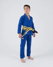 Cargar imagen en el visor de la galería, Kimono BJJ (Gi) Kingz Kore Youth 2.0. Azul con cinturón blanco