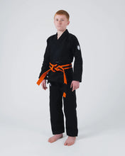 Cargar imagen en el visor de la galería, Kimono BJJ (Gi) Kingz Kore Youth 2.0. Negro con cinturón blanco
