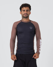 Cargar imagen en el visor de la galería, Rashguard Kingz Ranked Performance V2 Long Sleeve - Marrón