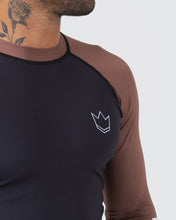 Cargar imagen en el visor de la galería, Rashguard Kingz Ranked Performance V2 Long Sleeve - Marrón