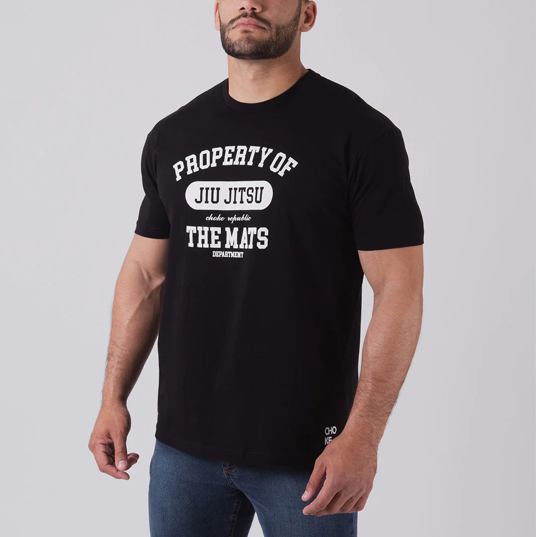 Camiseta Choke Republic Property of BJJ Negro StockBJJ