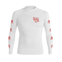Carregar imagem no visualizador da galeria, Love X Hate White LS Rashguard