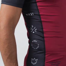 Cargar imagen en el visor de la galería, Rashguard Kingz Krown Short Sleeve- Granate