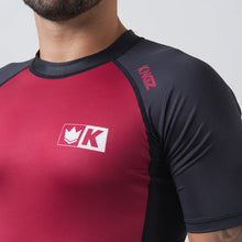 Cargar imagen en el visor de la galería, Rashguard Kingz Krown Short Sleeve- Granate