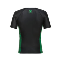 Cargar imagen en el visor de la galería, 2022 Rashguard Moskova Training Top- Manga Corta- Negro Verde