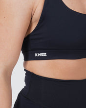 Load image into Gallery viewer, Kingz Kore Women&#39;s Sports Bra- Black
