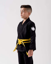 Cargar imagen en el visor de la galería, Kimono BJJ (Gi) Kingz Kid´s Kore Negro con cinturón blanco