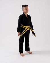 Cargar imagen en el visor de la galería, Kimono BJJ (Gi) Kingz Kid´s Kore Negro con cinturón blanco