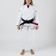 Carregar imagem no visualizador da galeria, Kimono BJJ (Gi) Maeda Red Label 3.0 blanco para mujer - CINTURÓN BLANCO INCLUIDO