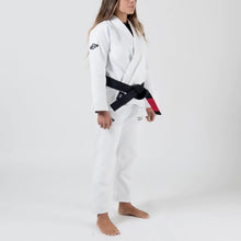 Carregar imagem no visualizador da galeria, Kimono BJJ (Gi) Maeda Red Label 3.0 blanco para mujer - CINTURÓN BLANCO INCLUIDO