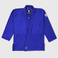 Carregar imagem no visualizador da galeria, Kimono BJJ (gi) Kingz Kid's Kore Blue com faixa branca