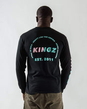 Cargar imagen en el visor de la galería, Camiseta Kingz Krown L/S- Negro