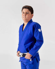 Cargar imagen en el visor de la galería, Kimono BJJ (Gi) Kingz Kid´s The One Azul con cinturón blanco