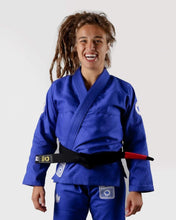 Lade das Bild in den Galerie-Viewer, Kimono BJJ (GI) Kingz Classic 3.0 Women's Blue mit weißem Gürtel enthalten