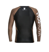 Cargar imagen en el visor de la galería, 2022 Rashguard Moskova Training Top- Manga Larga- Negro Marrón