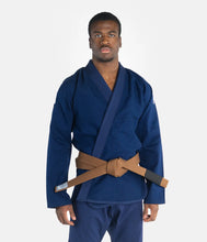 Load image into Gallery viewer, Kimono BJJ (GI) Progress The Academy- Navy- White belt included
