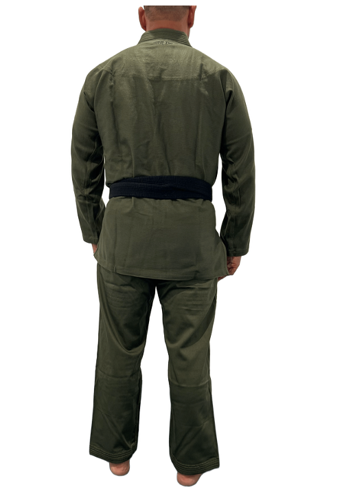 Kimono BJJ (GI) Maeda Red Label 3.0 verde militar - Faixa Branca