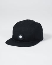 Load image into Gallery viewer, Crown Patch Strapback Hat - Black
