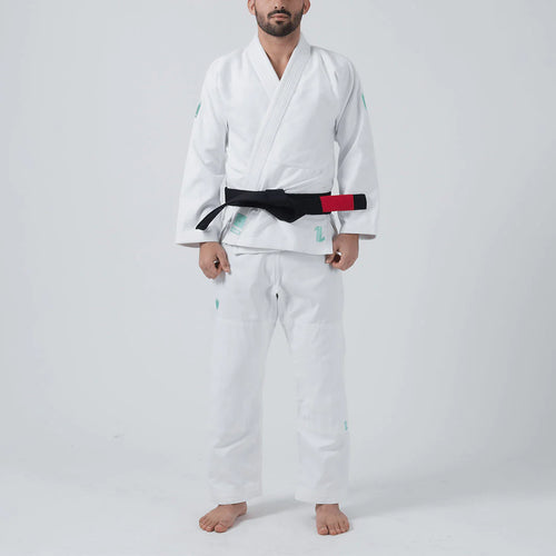 Kimono BJJ (Gi) Kingz The One - Sage Mint Edition- Blanco