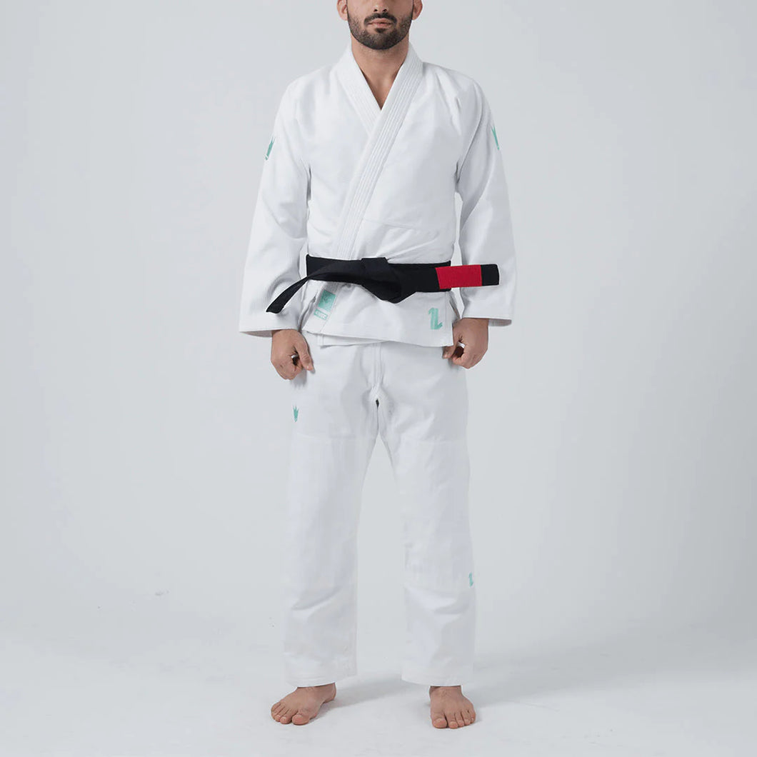 Kimono bjj (gi) kingz the One - Sage Mint Edition- White