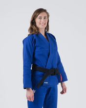 Carregar imagem no visualizador da galeria, Kimono BJJ (GI) Kingz Kore V2 Mulheres -Azul- Cinturão Branco incluído
