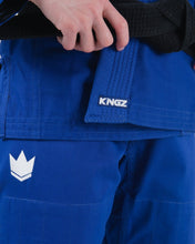 Cargar imagen en el visor de la galería, Kimono BJJ (Gi) Kingz Kore V2 Women´s -Azul- CINTURÓN BLANCO INCLUIDO
