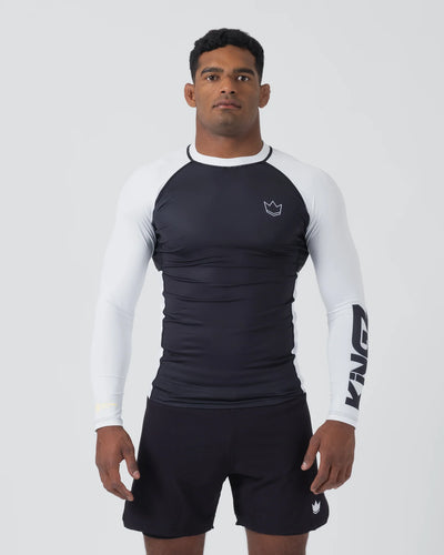 Rashguard Kingz Ranked Performance V2 Long Sleeve - Blanco