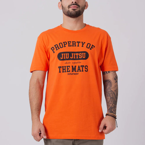 Propriété de Choke Republic de BJJ-Orange T-shirt