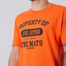 Load image into Gallery viewer, Choke Republic Property of BJJ-Orange T-shirt
