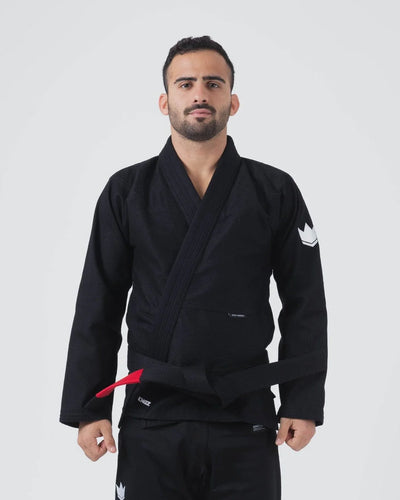 Kimono BJJ (GI) Kingz Kore V2- Black-White Belt incluído