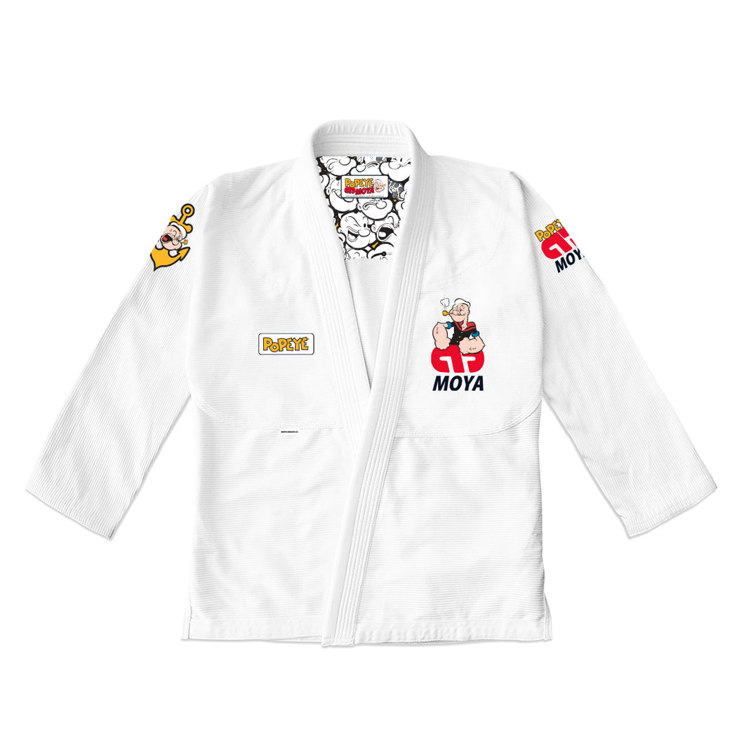 Kimono BJJ (Gi) Moya Brand Popeye 23- Blanco