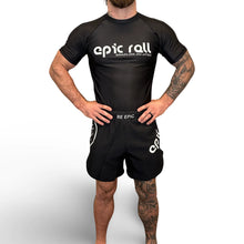 Cargar imagen en el visor de la galería, Epic Grappling Shorts 2.0 (Elastic Waistband) Matte Black
