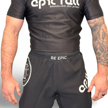 Cargar imagen en el visor de la galería, Epic Grappling Shorts 2.0 (Elastic Waistband) Matte Black
