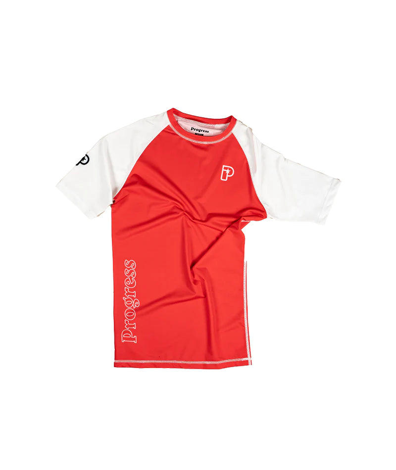 Progress Profile Rashguard- rouge et blanc