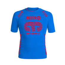 Charger l&#39;image dans la galerie, Rashguard Team Moya 23 Manga court - Bleu
