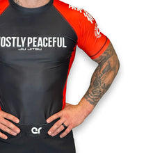 Cargar imagen en el visor de la galería, Mostly Peaceful Rash Guard
