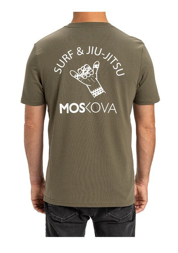 Moskova Tee Back BJJ Shaka-Army Blanco