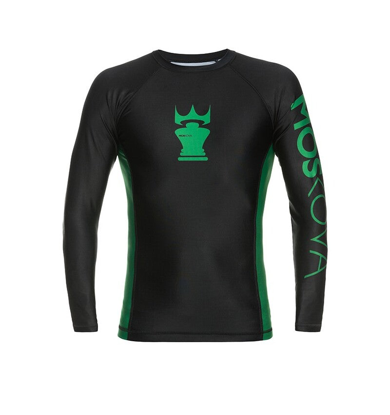 2022 Rashguard Moskova Training Top- Manga comprida- Preto Verde