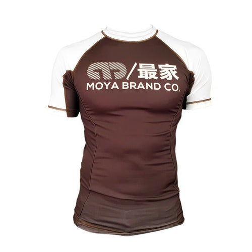 Rashguard Moya Brand Scuderia III Manga Corta - Marrón