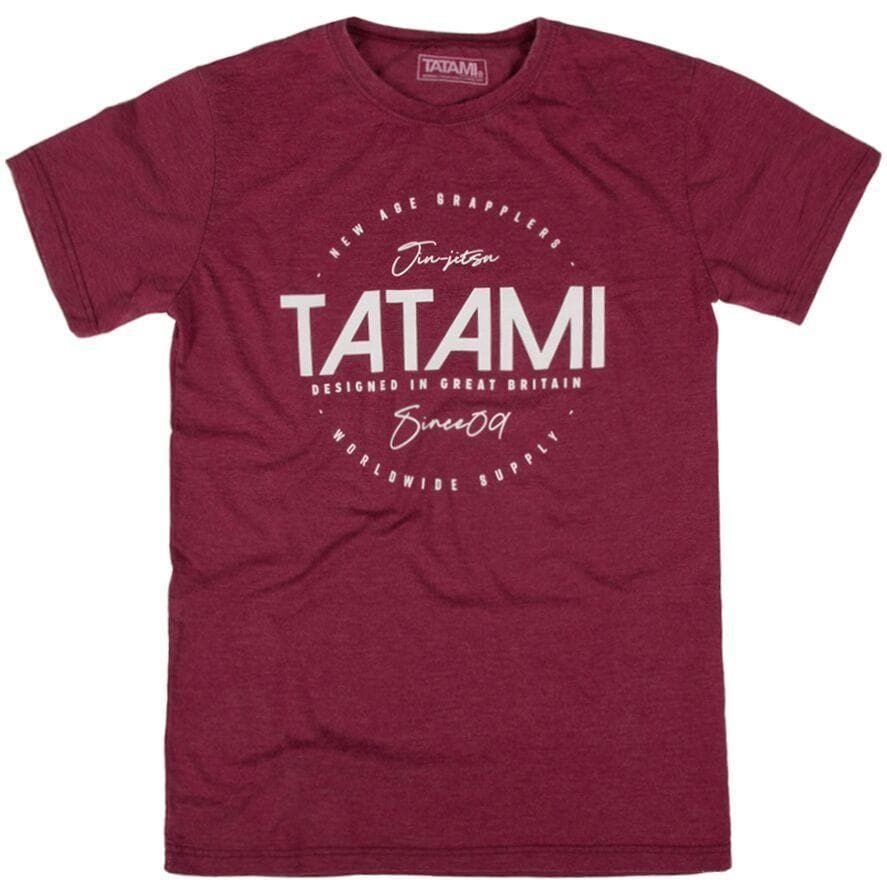 Tatami Worldwide Supply Washed T-Shirt- Burdeos - StockBJJ