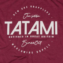Cargar imagen en el visor de la galería, Tatami Worldwide Supply Washed T-Shirt- Burdeos - StockBJJ
