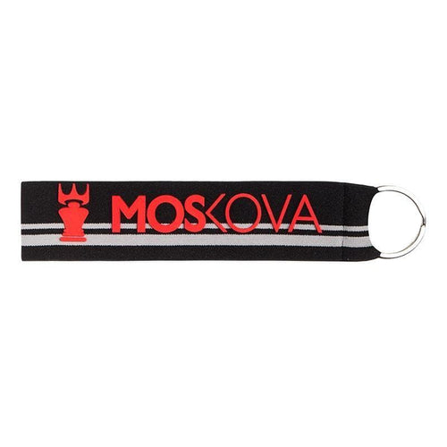 Porte-clés à rayures gris de la tête de la moskova