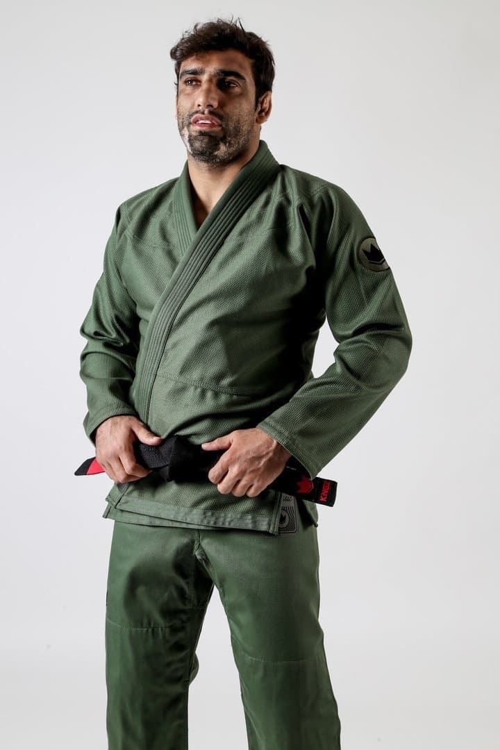 Kimono Kingz Classic 3.0- Verde Militar - StockBJJ