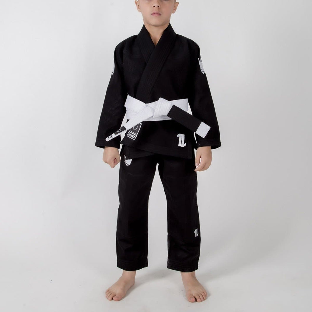 Kimono Kingz Kid´s The One Negro con cinturón blanco - StockBJJ
