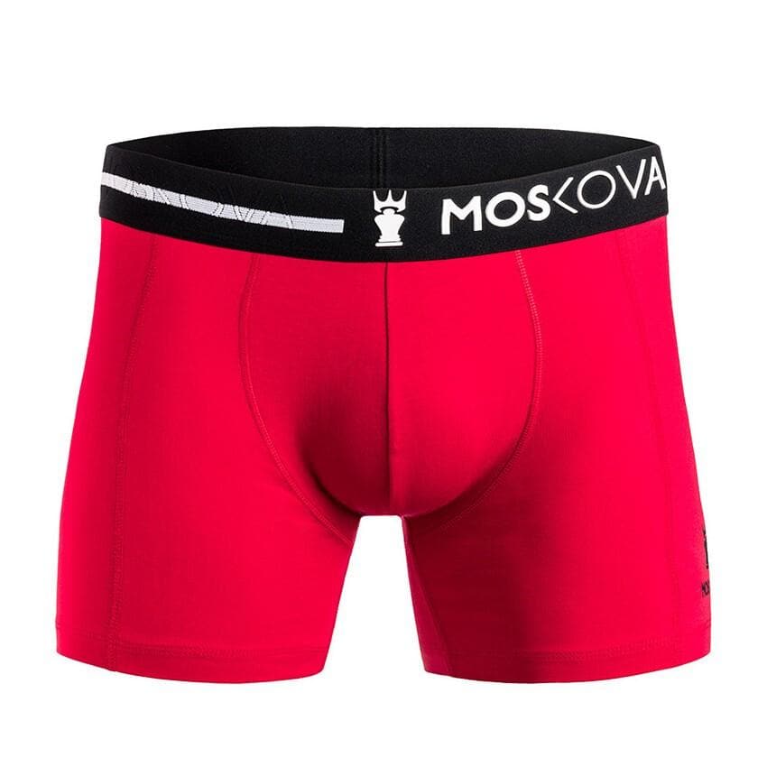 Boxer Moskova M2 Cotton - vermelho / preto / branco