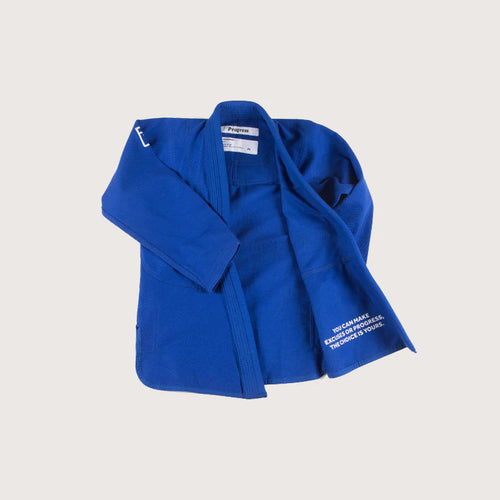 Kimono BJJ (GI) Progress Women´s Academy - Azul - faixa branca incluida